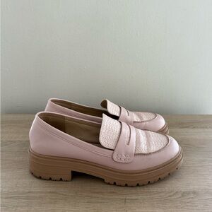 Coutgo Elegant Pink Loafers